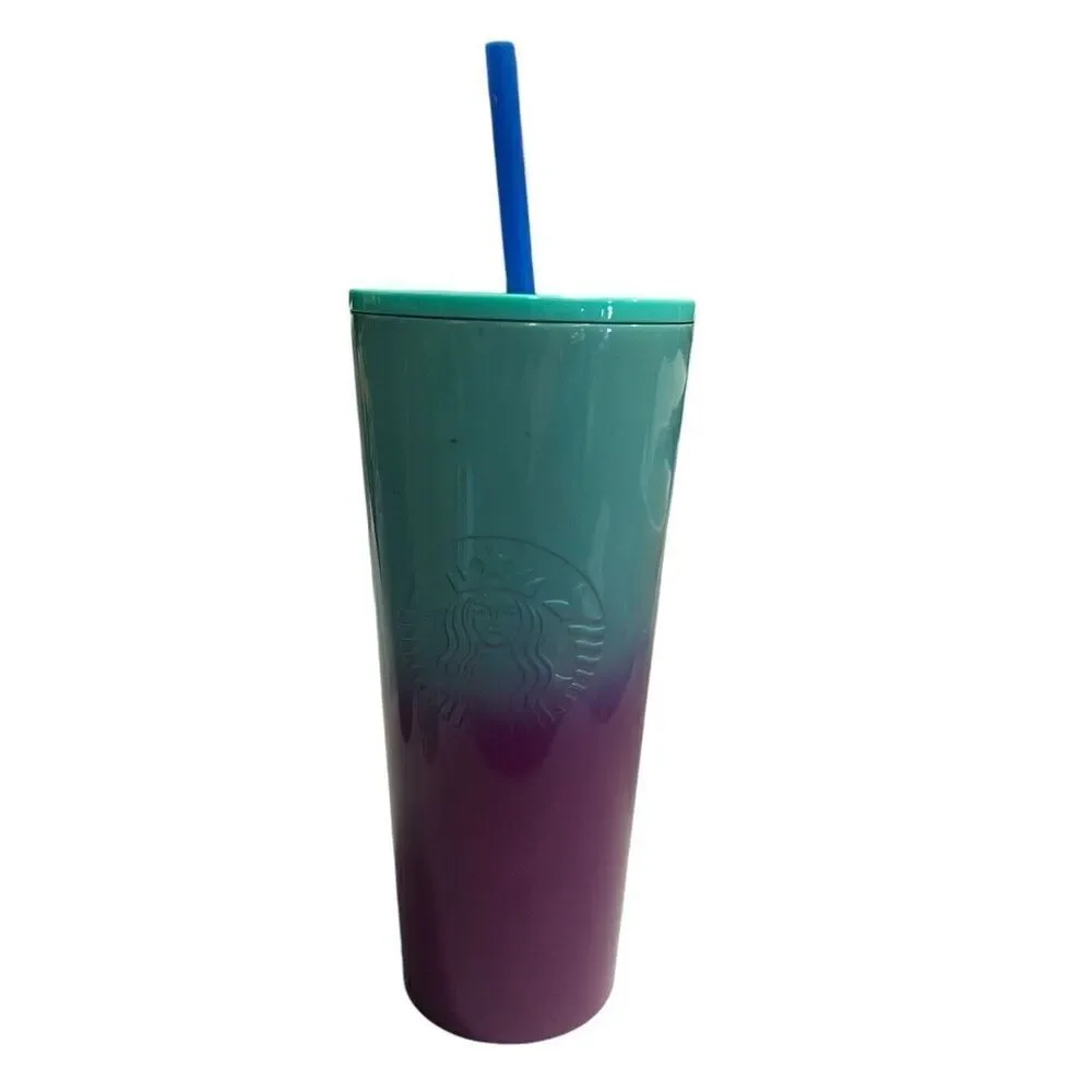 Starbucks Summer 2021 Stainless Steel Cool Ombre 24oz Tumbler